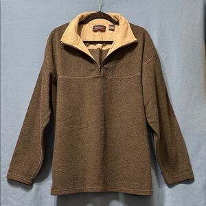Men's Cozy Gray Zip-Up Sweater Size L by On Line